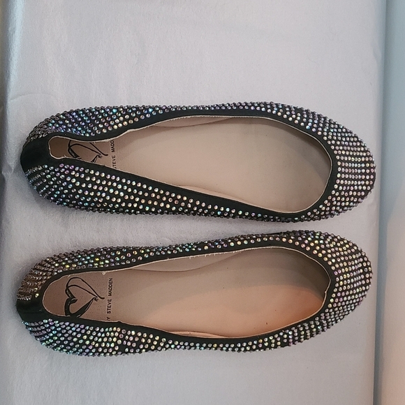 Steve Madden Rhinestone Flats - Picture 3 of 6